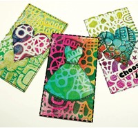 Gelli Arts Handmade Card Set-3