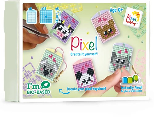 Pixelhobby XL Medaillons Themenbox „Kawaii Wildtiere“