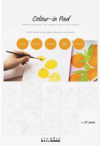 CC Kleurblok 20 Pagina's 300 gr A4