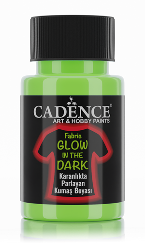 Cadence Glow in the Dark Textielverf 50 ml Groen