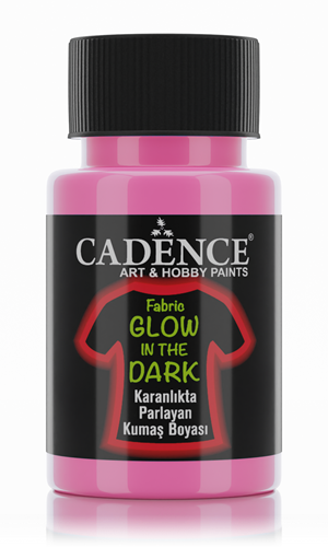 Cadence Glow in the Dark Textielverf 50 ml Roze