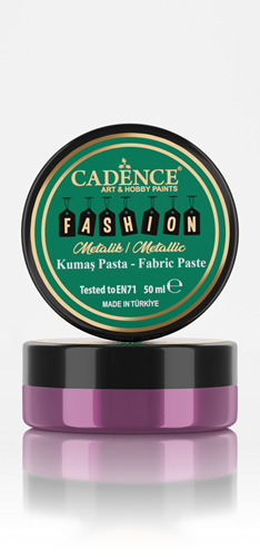Cadence Fashion Textiel Metallic Relief Pasta 50 ml Cyclaam
