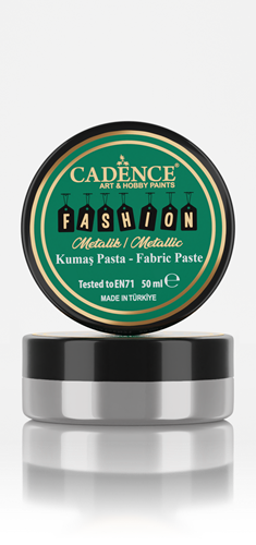 Cadence Fashion Textiel Metallic Relief Pasta 50 ml Zilver