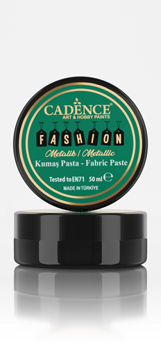 Cadence Fashion Textiel Metallic Relief Pasta 50 ml Zwart