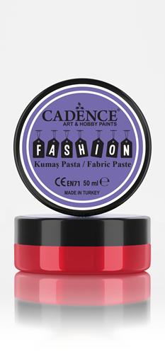Cadence Fashion Textiel Relief Pasta 50 ml Rood
