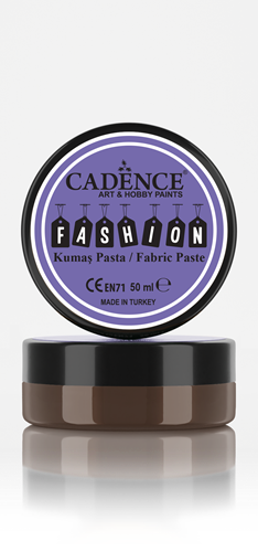 Cadence Fashion Textiel Relief Pasta 50 ml Donkerbruin