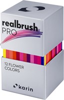 Karin Realbrush PRO Aquarelmarkers Set 12 kleuren Flower-2