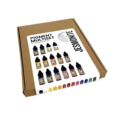 Jesmonite pigment set 15 x 10gr in een box