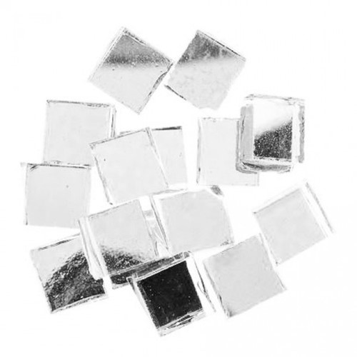 Mosaic Stone Mirror Mosaic Stones Silver 125g 40 pieces