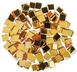 Mosaikstein Spiegelmosaiksteine ??Goldgelb 125 g