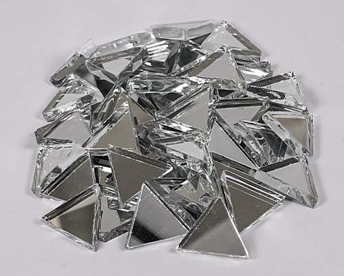 Mosaic Stone Mirror Mosaic Stones Silver 125g 195 pieces