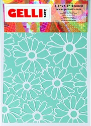 Gelli Arts Flower Stencil 12.7x17.8 cm