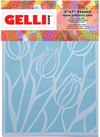 Gelli Arts Stencil Tulips 12.7x17.8 cm