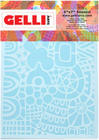 Gelli Arts Stencil Wonderland 12.7x17.8 cm
