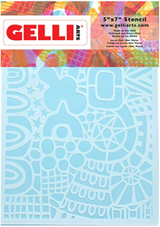 Gelli Arts Stencil Wonderland 12.7x17.8 cm