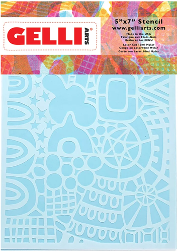 Gelli Arts Stencil Wonderland 12.7x17.8 cm