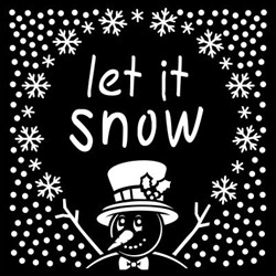 Creative Expressions Sjabloon Let It Snow 15,2 x 15,2 cm