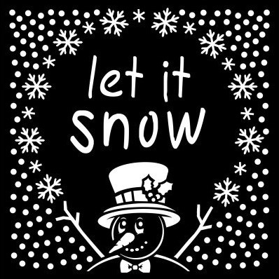 Creative Expressions Let It Snow Stencil 16 x 16 cm