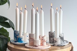 LC DIY Casting Resin Set - 3 Candle Holders and Tray