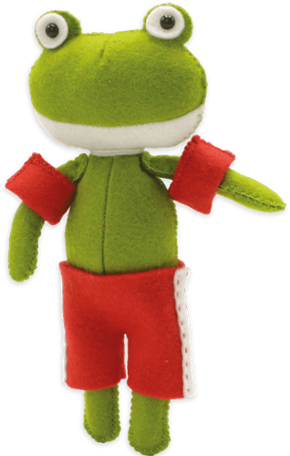 Hardicraft Filzpaket Vigo Frog 23 cm