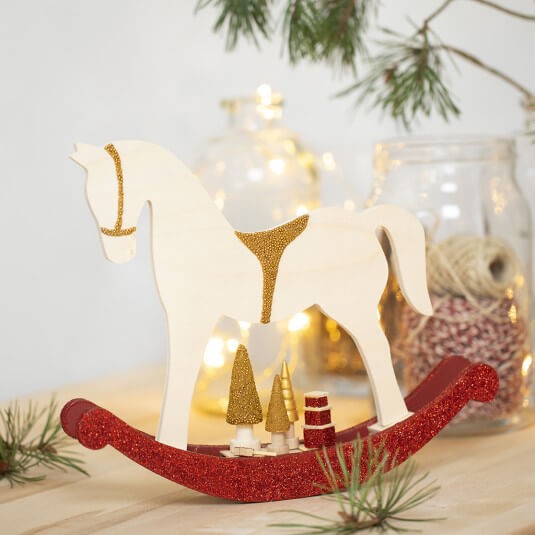 Kerst hobbelpaard