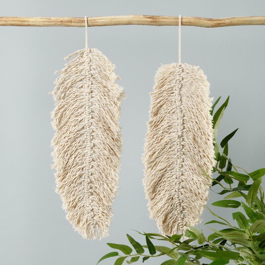 Macramé blad