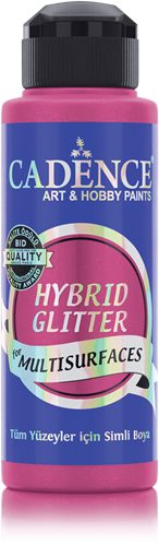 Cadence Hybrid Acrylverf Glitter 120 ml Fuchsia