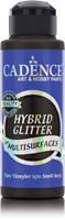 Cadence Hybrid Acrylverf Glitter 120 ml Black