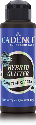 Cadence Hybrid Acrylverf Glitter 120 ml Black