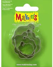 Makin's Clay Ausstechformen Weihnachtsmann, 3-teiliges Set