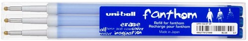 Uni-Ball Fantom Vulling 3 Stuks Blauw