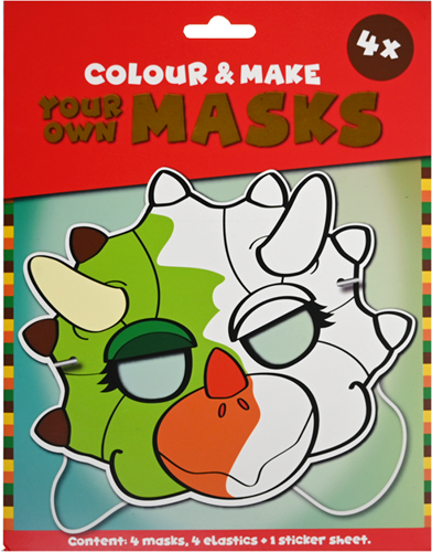 Wins Color and Make Your Own Dino Mask