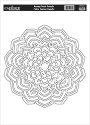 Cadence Textile Transfer 25x35 cm Mandala Outline FCT-01