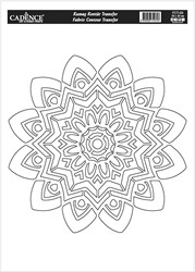 Cadence Textile Transfer 25x35 cm Mandala Outline FCT-03
