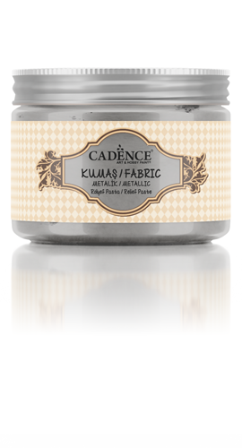 Cadence Textiel Metallic Relief Pasta 150 ml Zilver