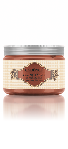 Cadence Textiel Metallic Relief Pasta 150 ml Koper