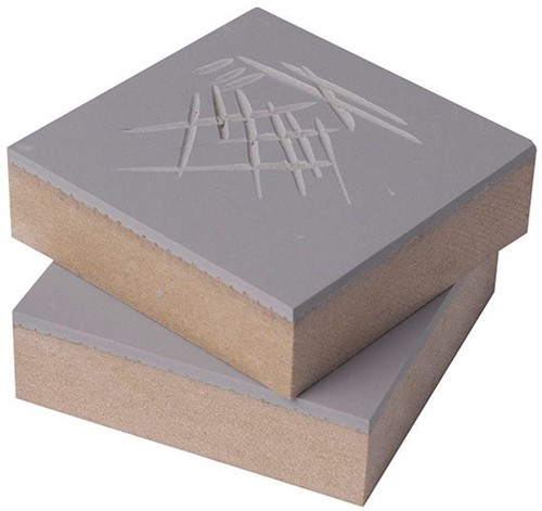 Essdee Linoleum Stempelblok 75x75 mm 2 stuks
