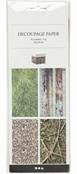 CC Decoupage-Papier Natur 25 x 35 cm 8 Blatt