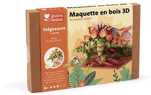 GC Houten 3D Puzzel Stegosaurus