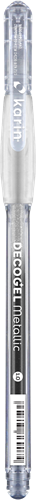Karin Decogel 1.0 Gelpen Metallic Silver