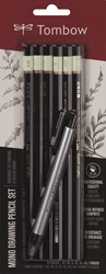 Tombow Mono Pencil Set with Mono Zero Eraser