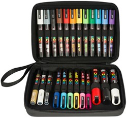 Uni Posca Farbmarker Luxuskoffer 24 Stück