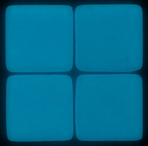 Mosaikstein Neonglas, Grün-Blau, 100 g, 18 Stück-2