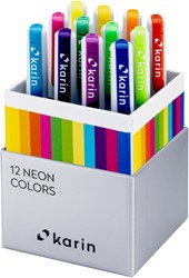 Karin Realbrush PRO Aquarelmarkers Set 12 kleuren Neon Colors
