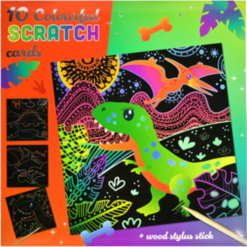 Wins Kraskaarten Dinosaurus 10 stuk