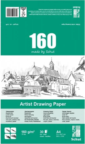 Schut Artist Tekenpapier A3 160gr 30 vel