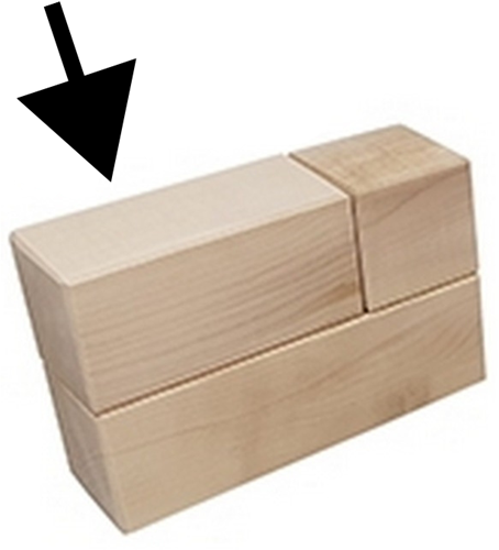 Mijlpaal Blok 5,6 cm x 11,2 cm