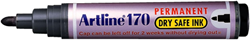 Artline Drysafe 170 Eco-Green Permanentmarker, rund, 2,0 mm, Schwarz