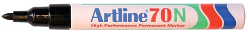 Artline 70 Permanent Marker Rond 1.5mm Zwart