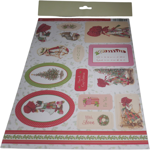Holly Hobbie Kerst 2 Vel Topper 6